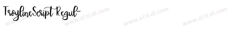 TroylineScript Regul字体转换